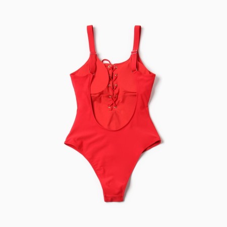 Swimsuit Asselled female minku color red, size 46-8