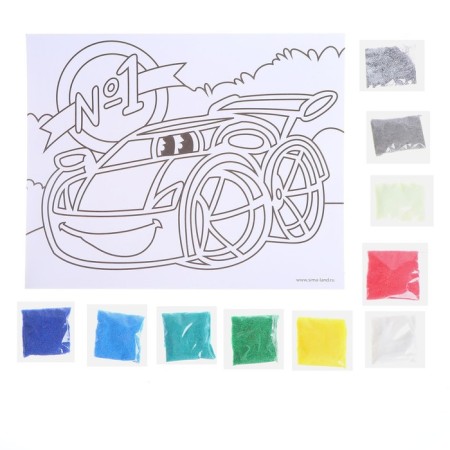 Set for creativity. Lunar fresco "machine", luminous sand + sparkles-3