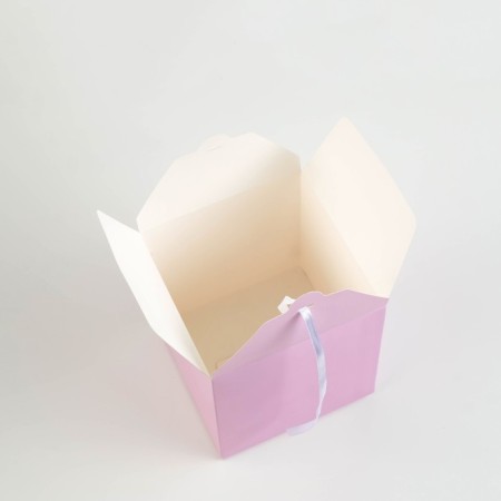 Folding pink box, 14 x 14 x 14 cm-2