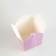 Folding pink box, 14 x 14 x 14 cm