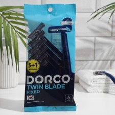 Станок для бритья одноразовый Dorco TD 708, 2 лезвия, 5+1 шт.