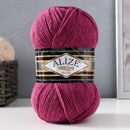 Yarn "Superlana Klasik" 25% wool, 75% acrylic 280m/100g (440)