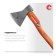 Forged bison 20625-08_z02, wooden ax, 400 mm, 800/1050 g