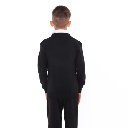 School jumper-unit for boys, black color, height 152-158cm-3