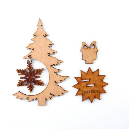 New Year's decor "Christmas tree", height 15 cm.-4