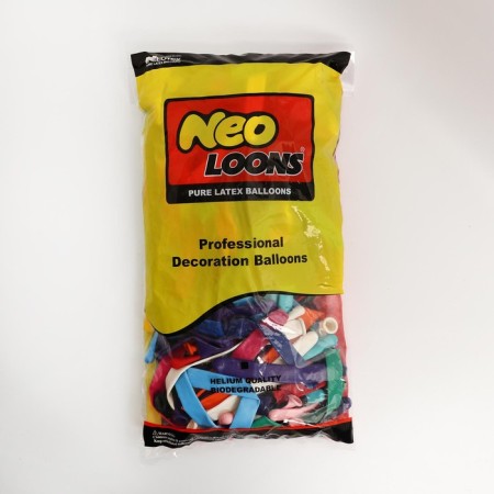 Latex Twisting ball 350, standard, set 10 pcs., Mix color-1