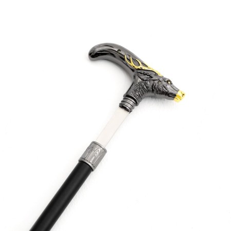 Souvenir product cane with a dagger, a blade 30cm, a deer handle-5