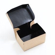 Упаковка для продуктов, с черной ламинацией, 15 x 10 x 8,5 см