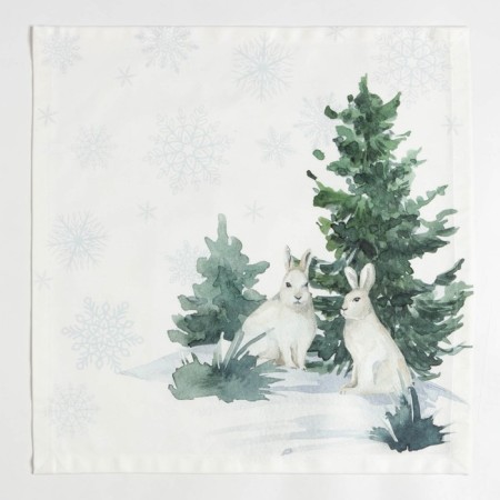 Set of New Year's napkins Ethel Forest Animals, 40x40cm - 4 pcs, cotton, sarzha-7