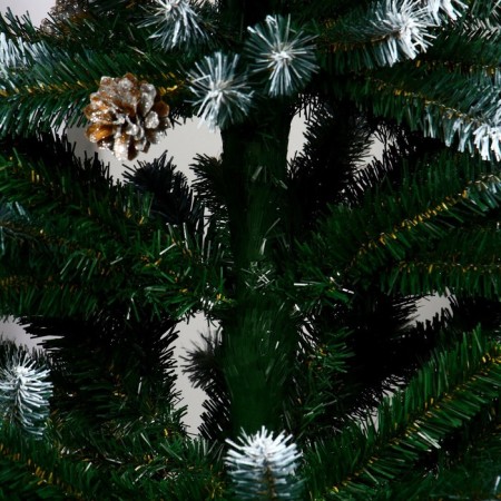 Artificial Christmas tree "taiga" elite snow -white (with cones) 150 cm-2