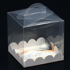 Confectionery box, chest, packaging, “marble”, 11 x 11 x 11 cm