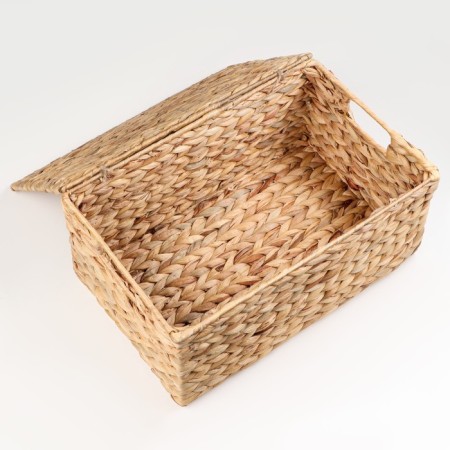 Wicker basket with a lid 40x25x18 cm-3