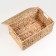 Wicker basket with a lid 40x25x18 cm