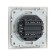 Sining Tot Elegant switch, 10 a, 2 cl., Hidden, silver
