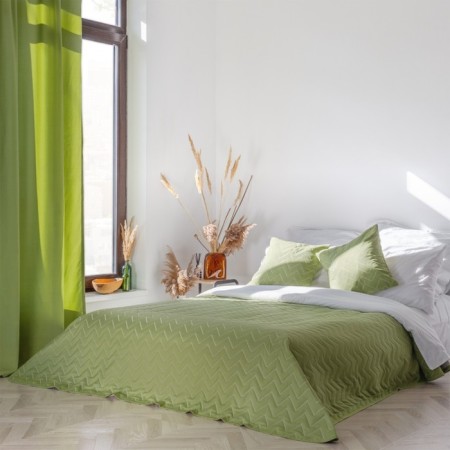 Scande blanket, size 220x240 cm, green color-2