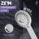 Shower watering can Zein Z3543, d = 110 mm, 5 modes, in the center microscopic points, chrome