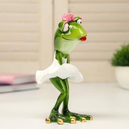 Souvenir Polystone Lak "Frog Monroe" 16.5x8.2x9.5 cm-1