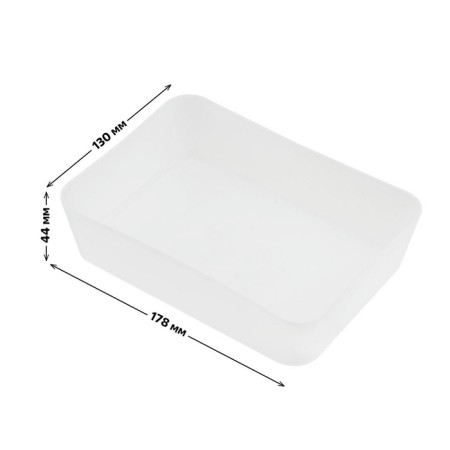 Tray for stationery "Istanm", small, transparent