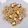 Beads for creativity plastic "Ethno. Star Flower" set of 20 g 1.9x1.9x0.7 cm