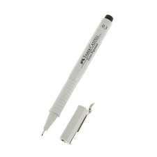 Handle capillary for drawing and drawing Faber-Castell Liner ECCO Pigment 0.3 mm, pigment, black, 166399