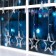 Garland "fringe" 2.4 × 0.9 m with nozzles "Stars", IP20, transparent thread, 138 LED, glow blue, 8 modes, 220 V