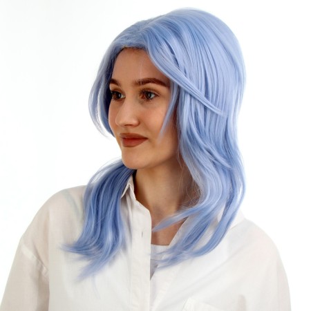 Carnival wig "anime" blue color-1