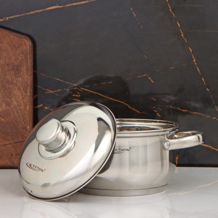 Gretta pan, 1.8 l, d = 16 cm, metal cover, capsule, induction-1