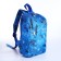 Baby backpack on lightning, 2 outer pockets, blue color