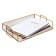 Horizontal tray for papers, calligrata, mesh, metal, gold