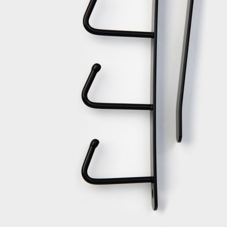 Kitchen holder suspended for 6 objects of the share, 1.5 × 26 × 7 cm, black color-8