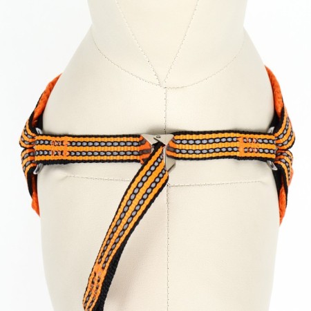 Super-furry harness with reflective firmware, size m, girth 32-63 cm, orange-3