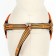 Super-furry harness with reflective firmware, size m, girth 32-63 cm, orange