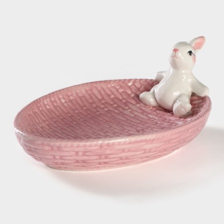 Serving share "Bunny", 26 × 19.5 × 10.5 cm, pink color-6