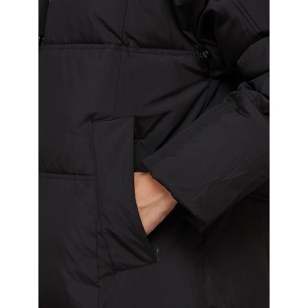 Coat insulated winter female, size 42, black color-12