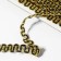 Decorative braid “Wave”, 10 mm, 10 ± 1 m, gold/black color