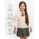 Vest for girl Knit, height 146 cm, milk color