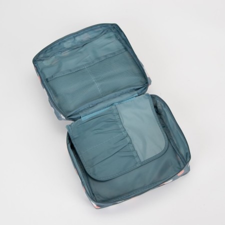 Lightning cosmetic bag, gray-blue color-3