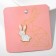 The icon "graphic animals" hare, white color in gold