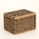 Wicker basket, 52x42x35 cm, reeds, seaweed