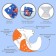Reusable diaper "Fox"