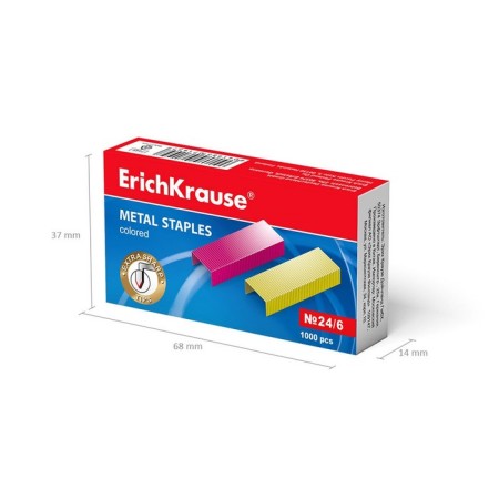 Staps for the Erichkrause Stapler No. 24/6, Color, 1000 pieces-4