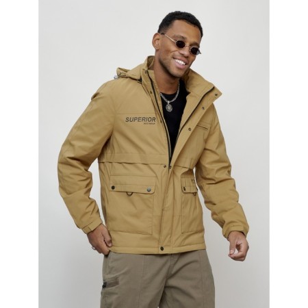 Sports male jacket, size 52, beige color-6