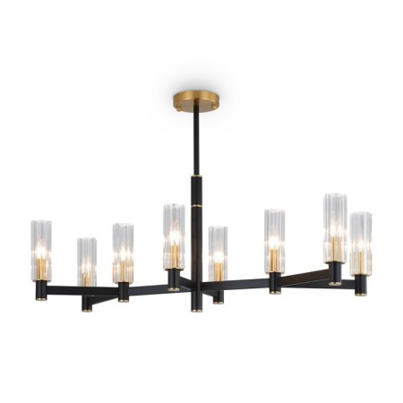 Suspended lamp Freya Fr5167PL-08B Ambra, 760x760x558 mm, E14, 8x40W, black color-1