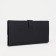 Women's wallet on the button, black color