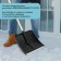 Snow cleaning shovel, plastic bucket 410 × 440 mm, galvanized bar, wooden pound, "blizzard"