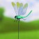 Plug "Dragonfly Sendy" 14x9cm/45cm, mix