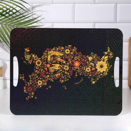 Cutting board-stalk "Khokhloma" 36x28 cm-1