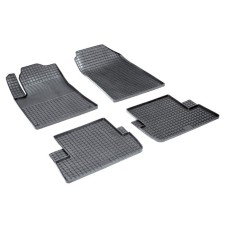 Rubber rugs ’grid’ for Peugeot 407, 2004-2010