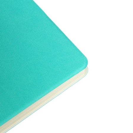 Dated diary 2024 A5 176 sheets, Devente.nobile, soft cover of artificial leather, lies, cream block 70 g/m2, turquoise block-9