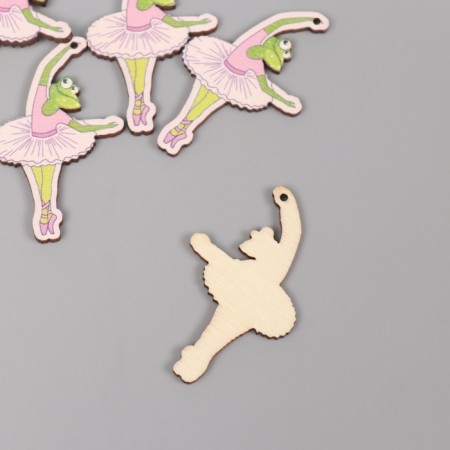 Decor for creativity "Frog-ballerina" 4.6x2.8x0.3 cm-1